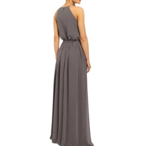 Robe De Soirée BHLDN Donna Morgan - Bleu Nuit Taille 14 En Tulle - Neuve Sans Étiquette
